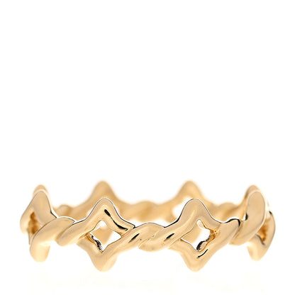 David Yurman 18K Yellow Gold Quatrefoil Stack Ring 57 8 3 of 4