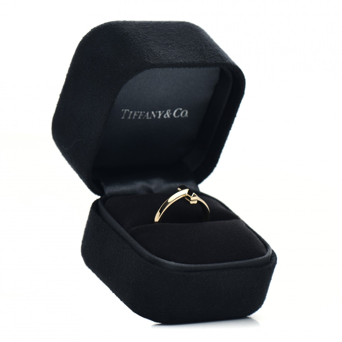 18K Yellow Gold Diamond T T1 Ring 50 5.5