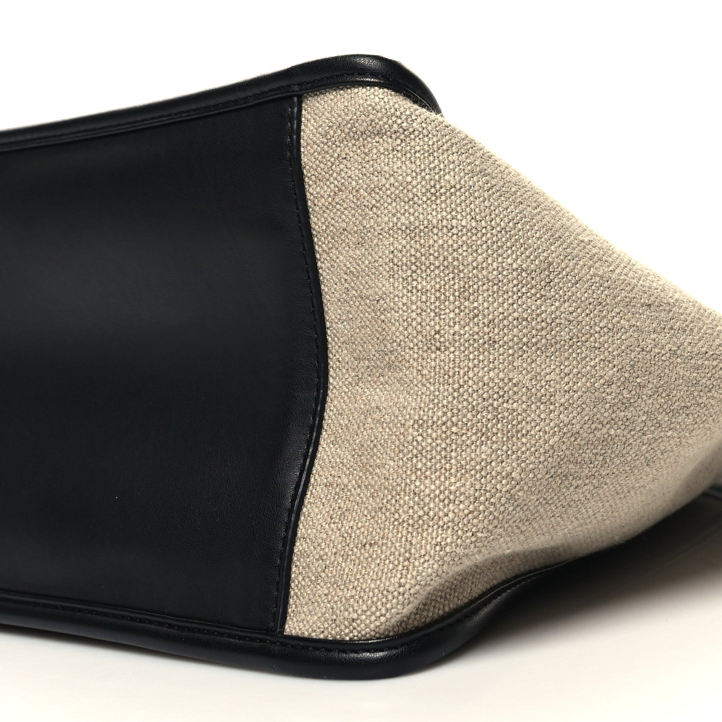 Canvas Studded Logo Tote Natural