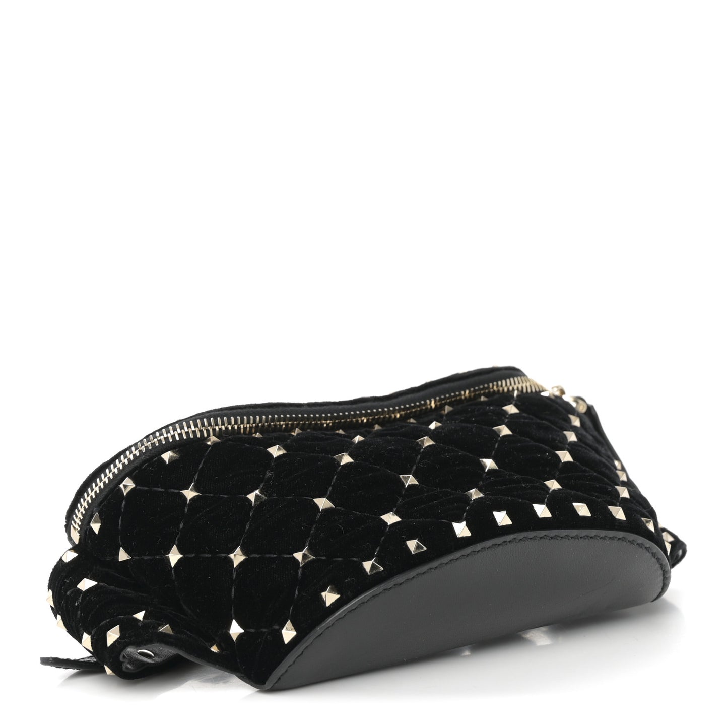 Velvet Rockstud Spike Belt Bag 85 34 Black