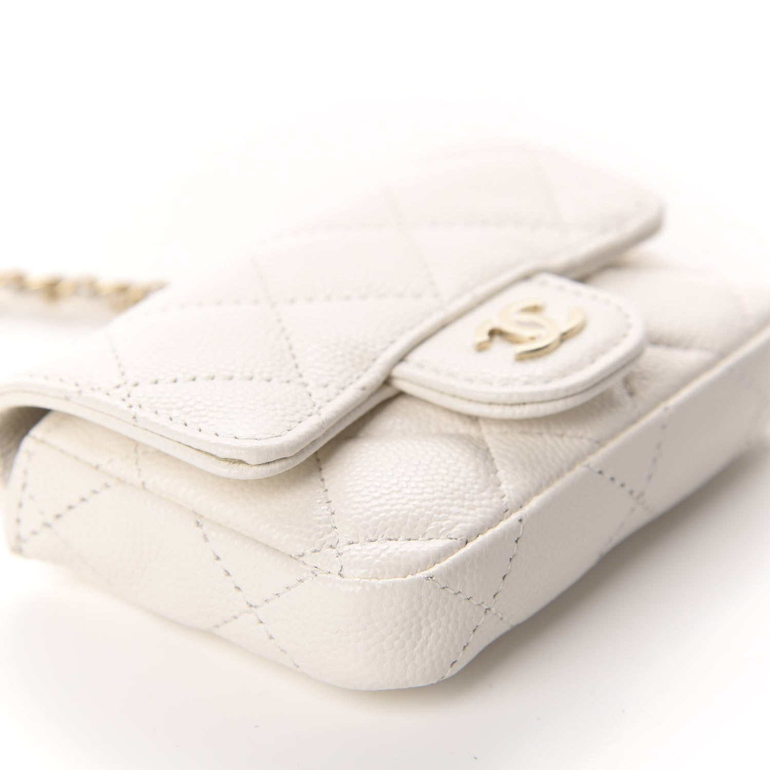 Chanel Caviar Quilted Belt Bag White 6 of 12