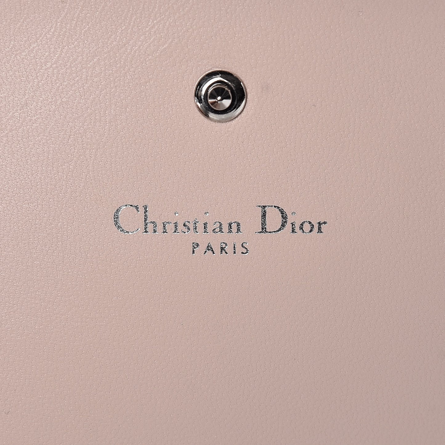 Grained Calfskin Diorama Croisiere Chain Wallet Rose Poudre