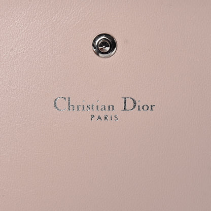 Christian Dior Grained Calfskin Diorama Croisiere Chain Wallet Rose Poudre 6 of 12