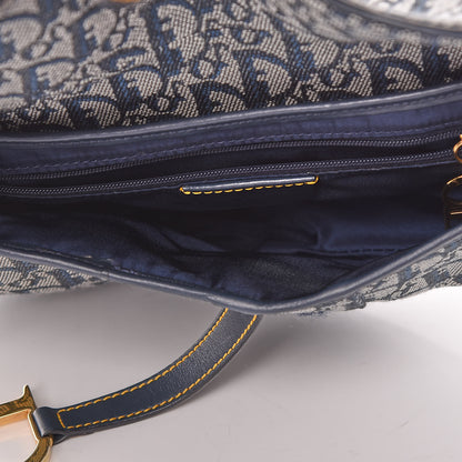 Christian Dior Monogram Saddle Bag Blue 8 of 10