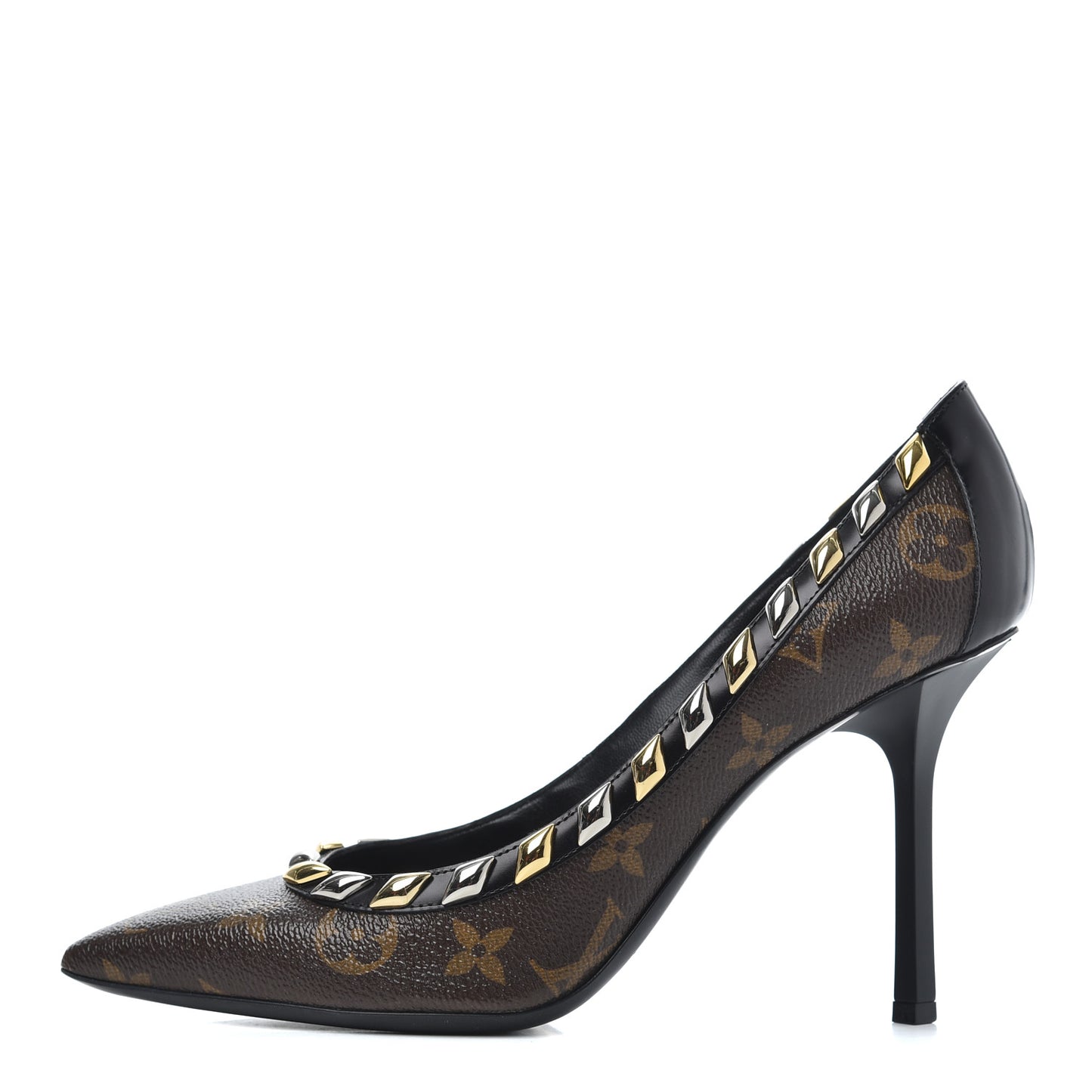 Calfskin Monogram Eldorado Pumps 38 Cacao