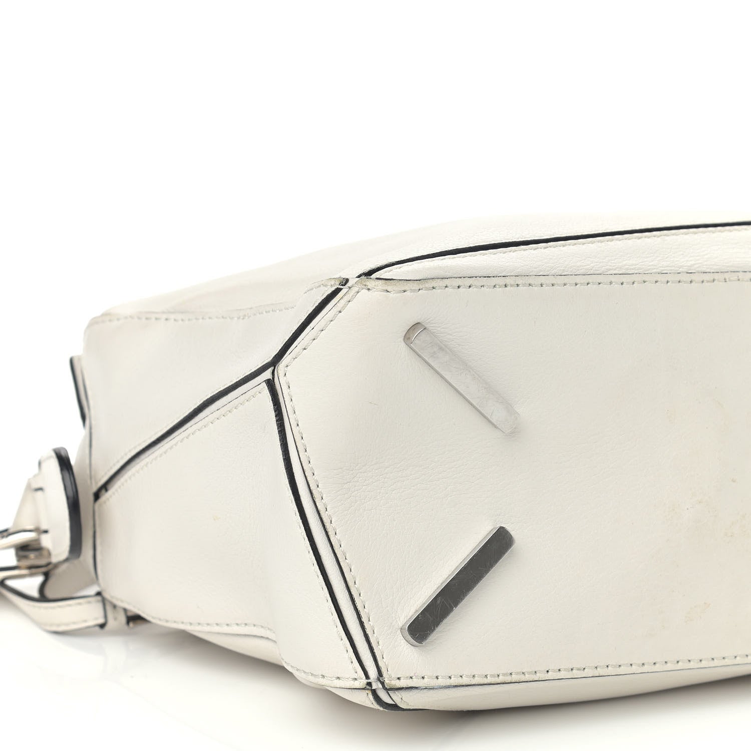 Loewe Calfskin Small Puzzle Bag White 8 of 20