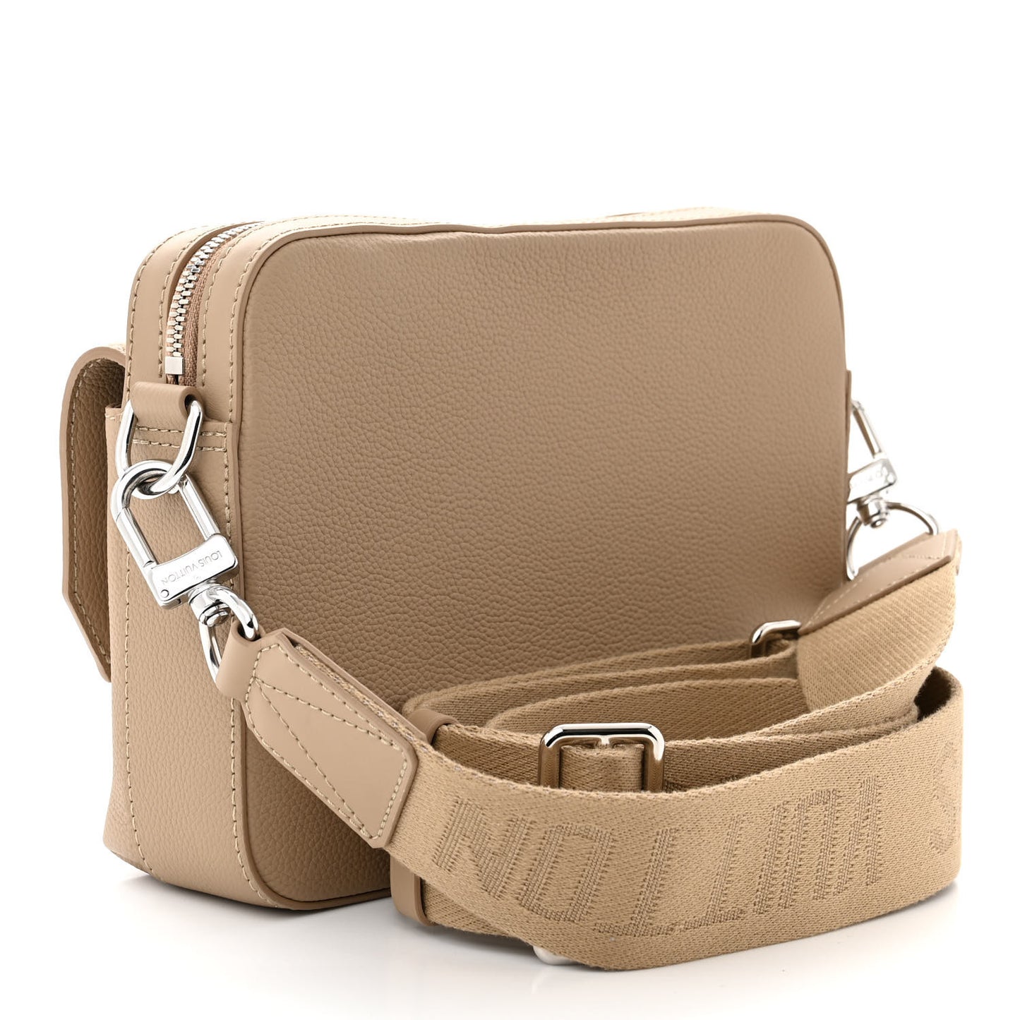 Calfskin Aerogram Fastline Messenger Sable Beige