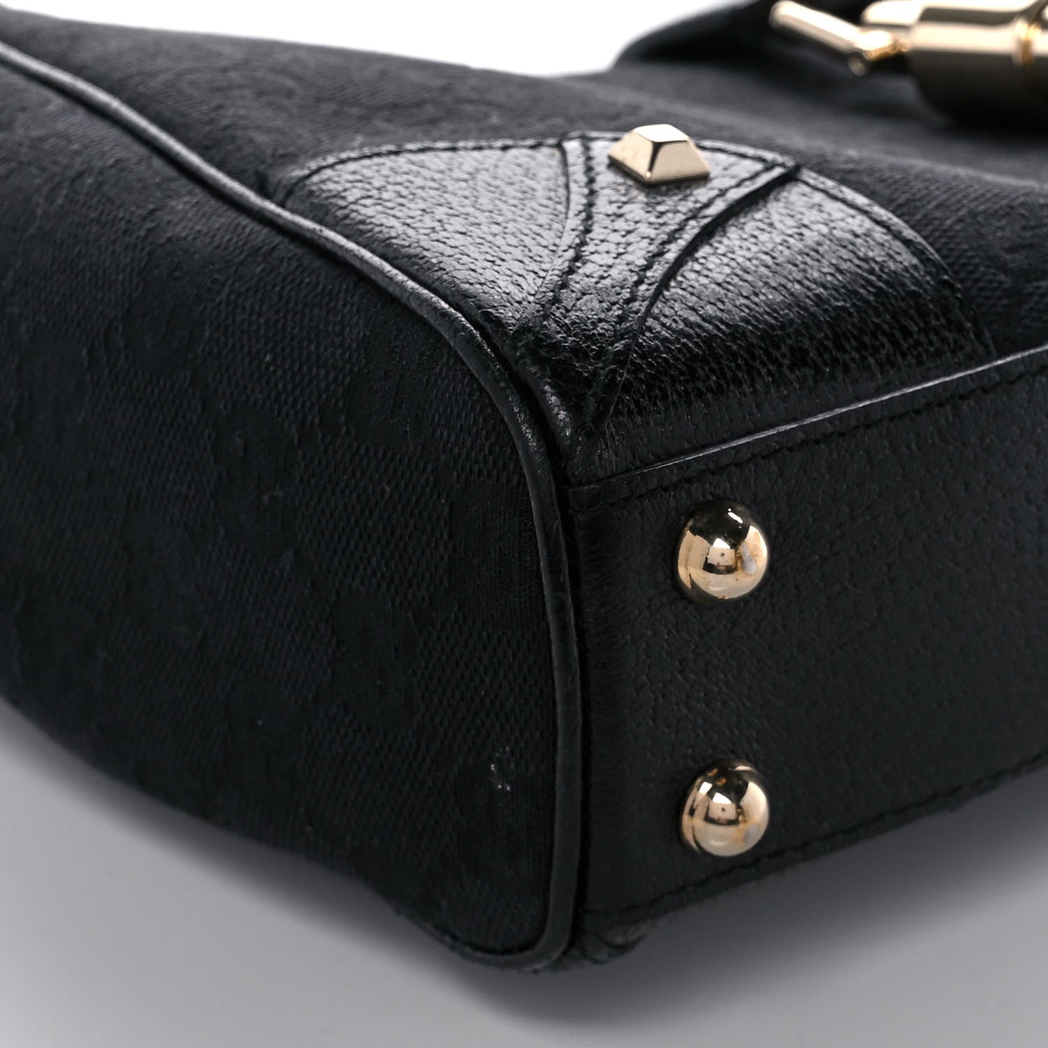 Gucci Monogram Jackie O Hobo Black 9 of 12