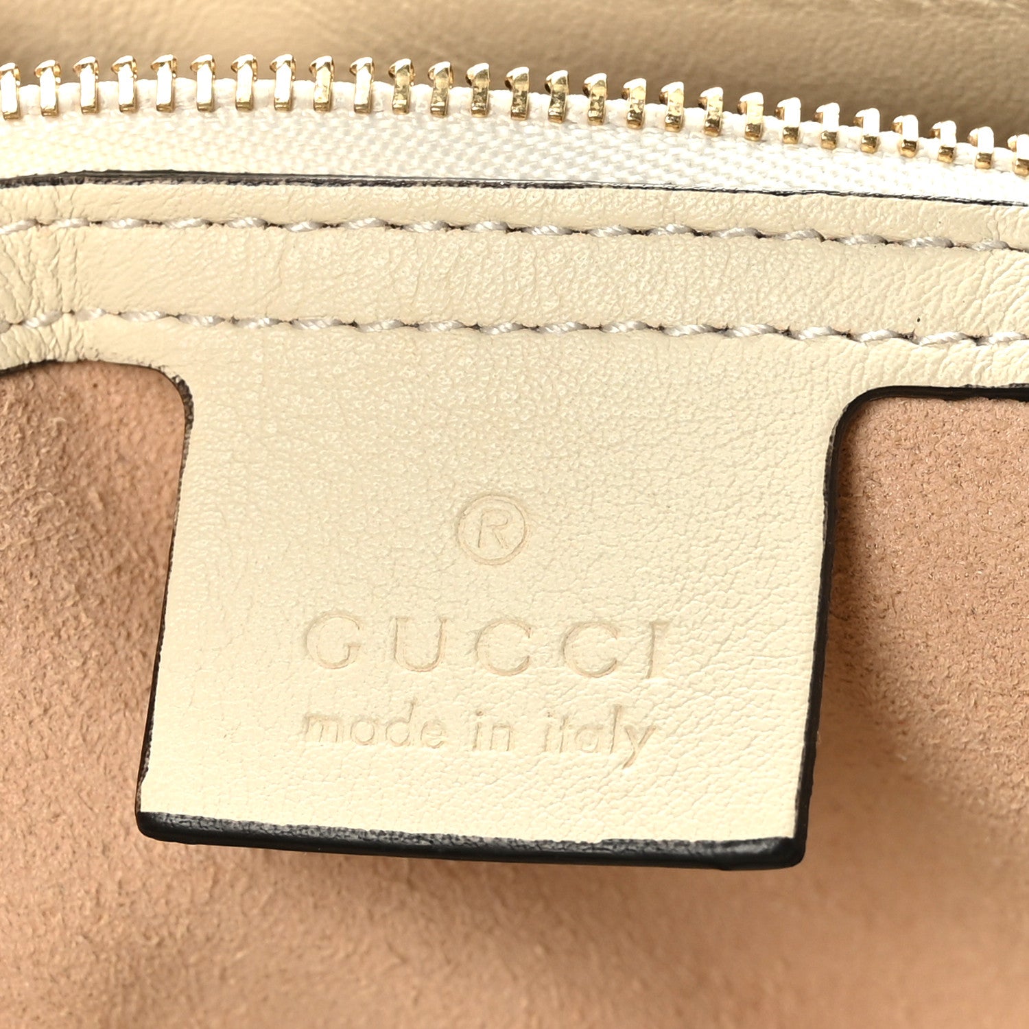 Gucci GG Supreme Monogram Medium Padlock Tote White 6 of 9