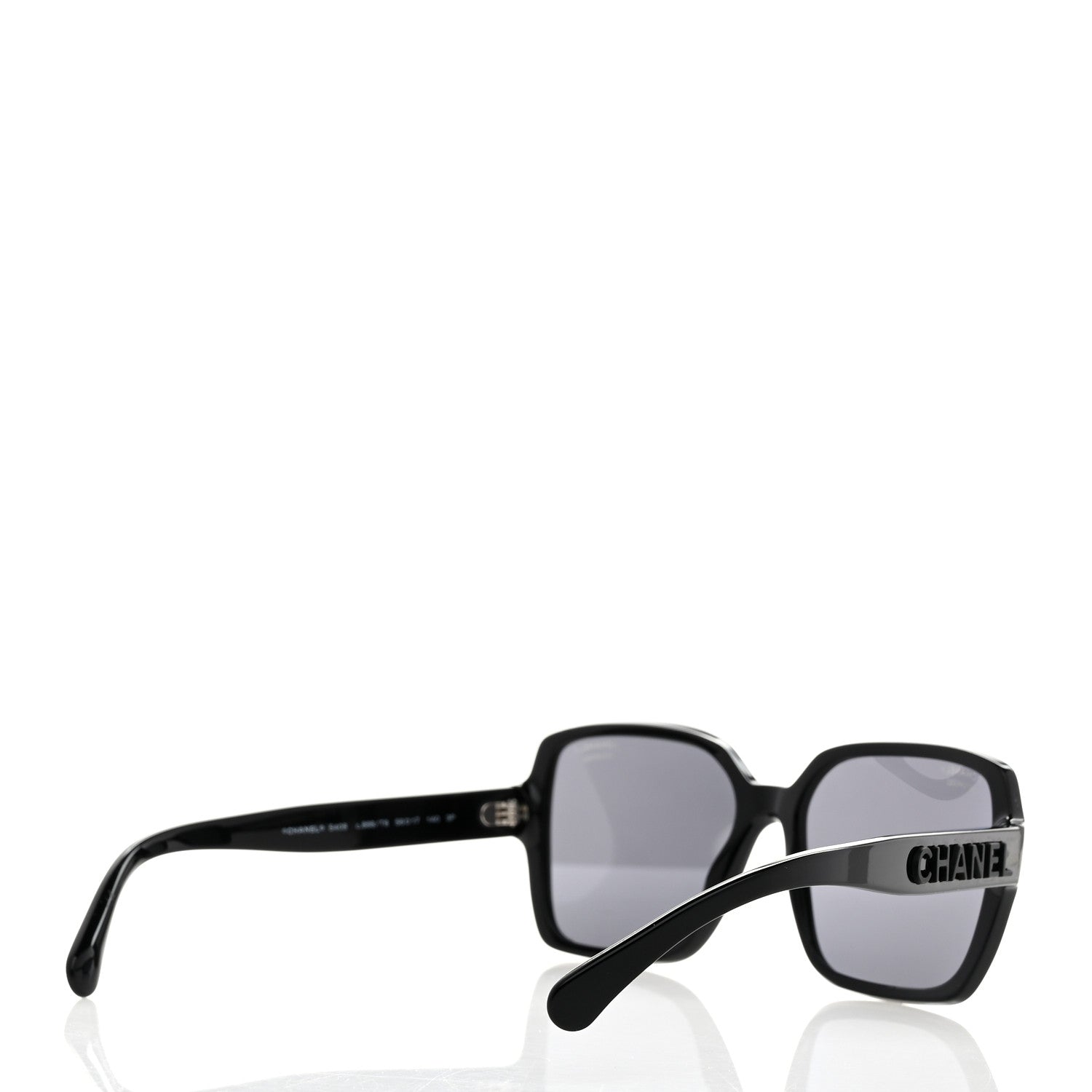 Chanel Acetate Polarized Square Sunglasses 5408 Black 4 of 8