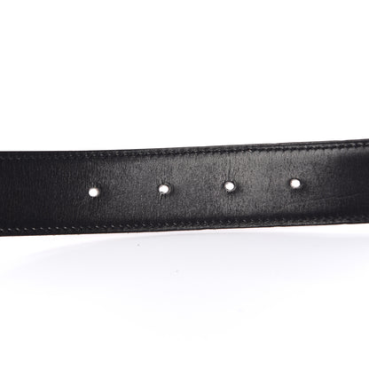 Hermes Box Togo 32mm H Belt 100 Black Orange 4 of 11