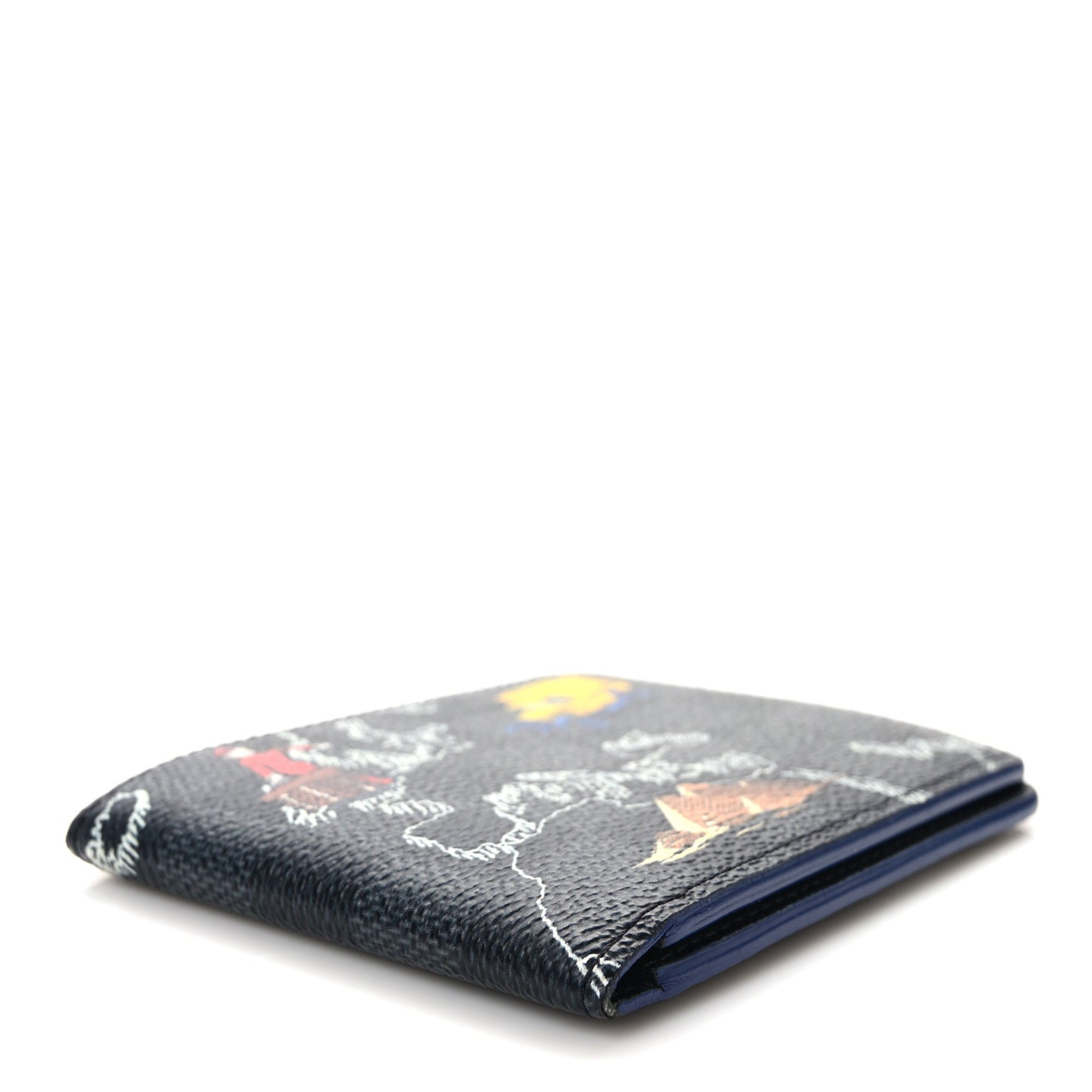 Damier Graphite World Map Slender Wallet