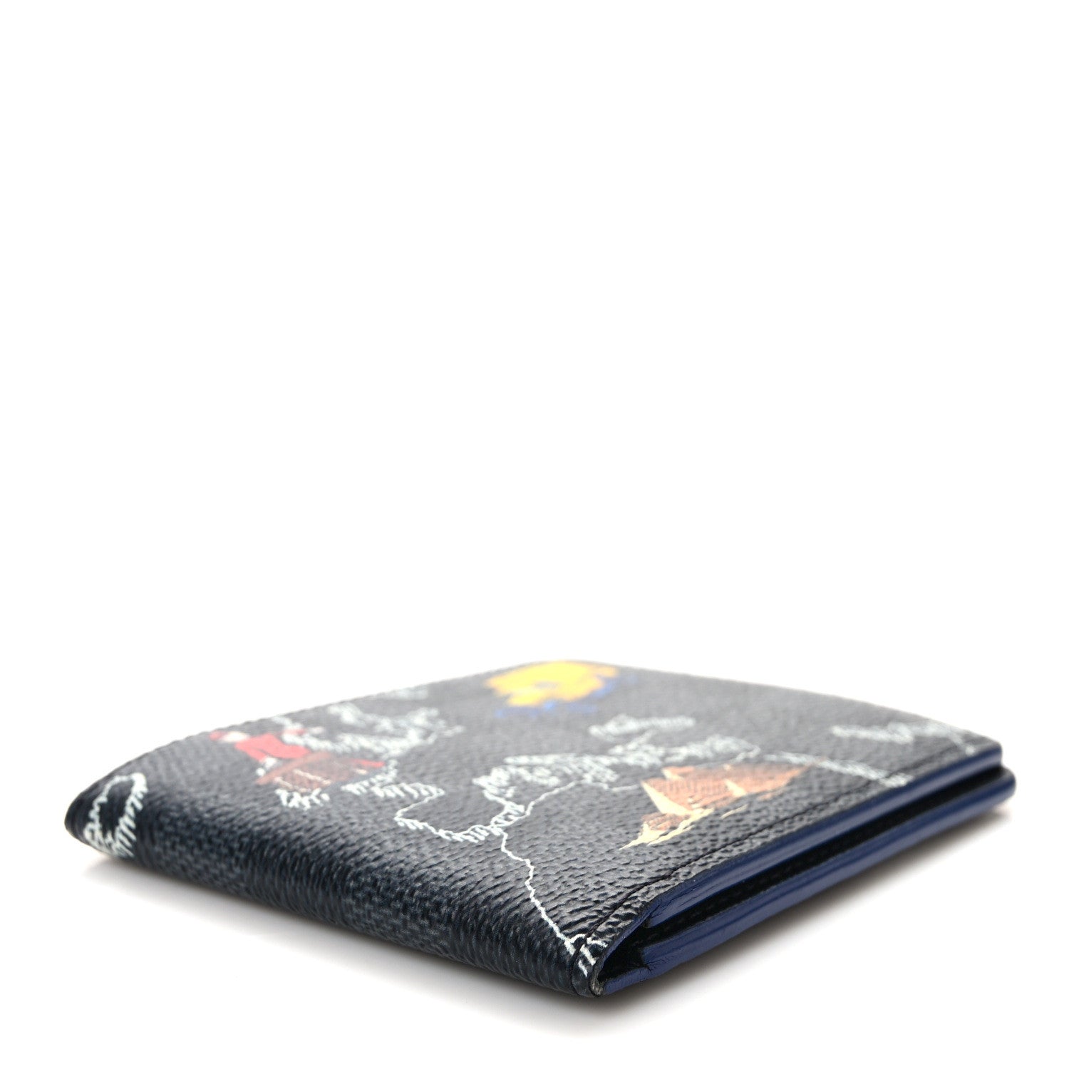 Louis Vuitton Damier Graphite World Map Slender Wallet 4 of 9