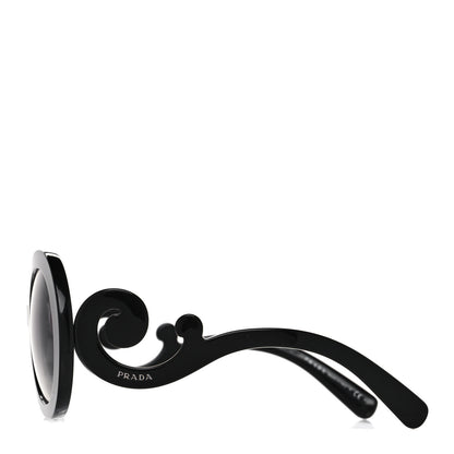 Prada Baroque Sunglasses SPR 27N Black 3 of 8