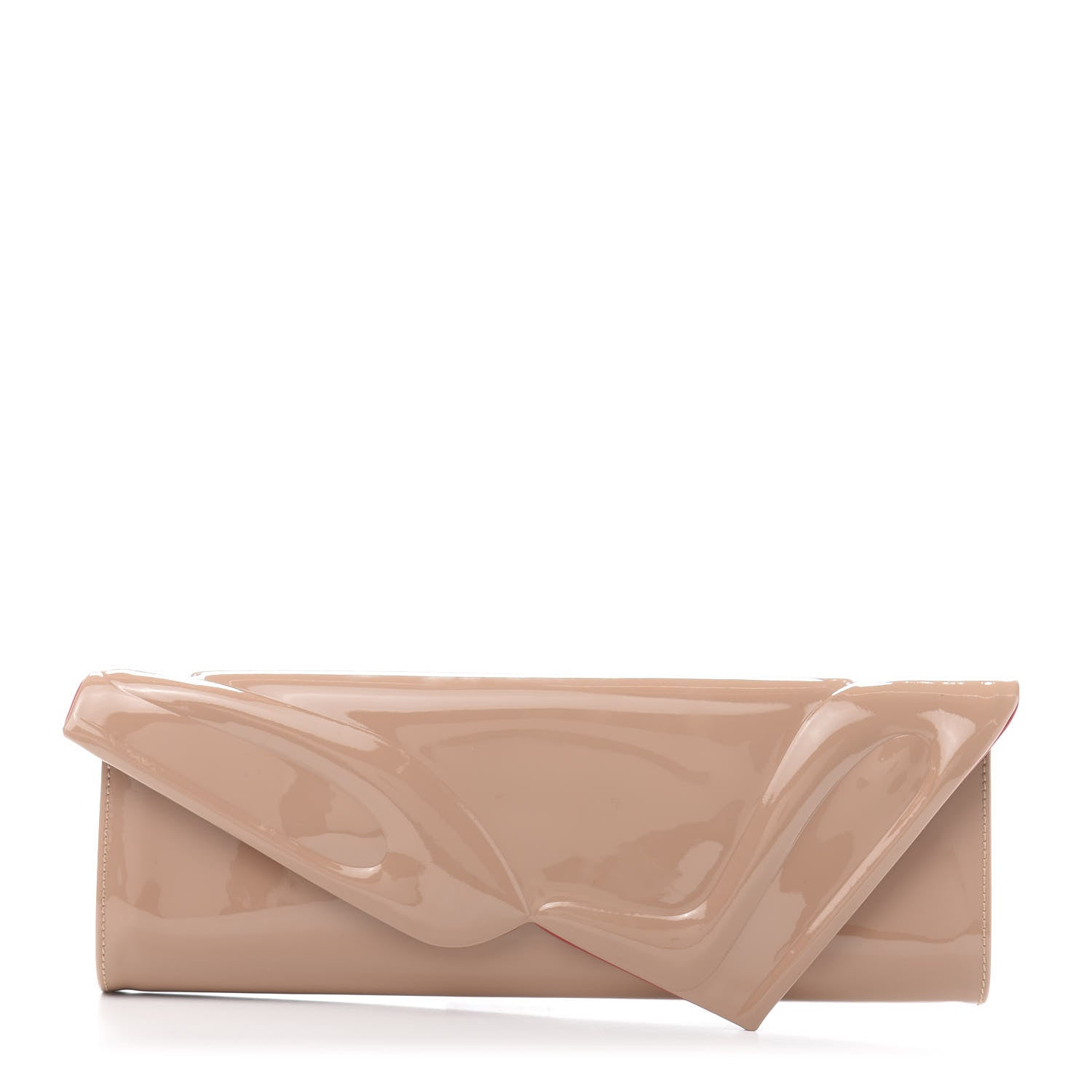 Christian Louboutin Patent So Kate Baguette Clutch Nude 1 of 11