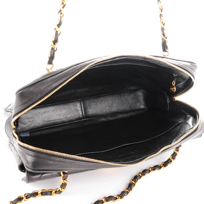 Chanel Lambskin Quilted Flap Camera Case Black 5 of 8