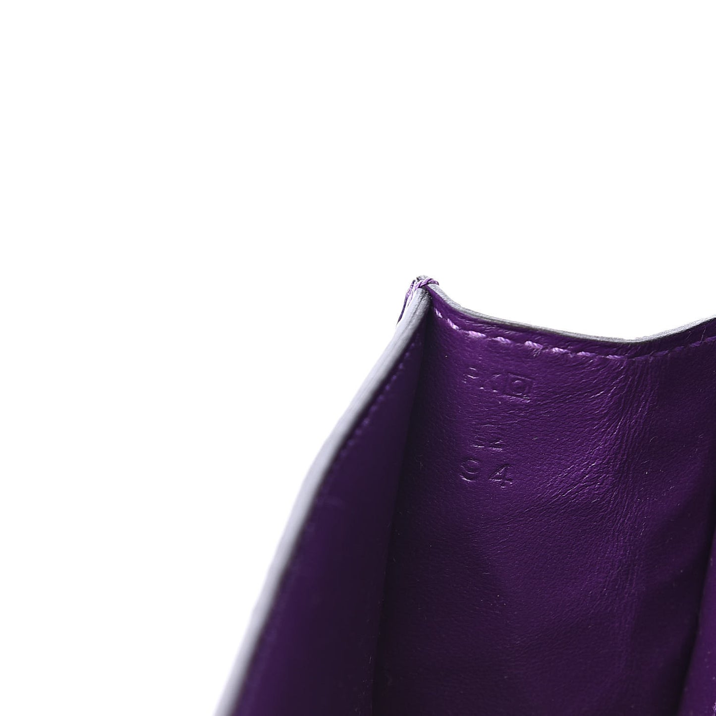 Shiny Niloticus Crocodile Egee Clutch Ultraviolet