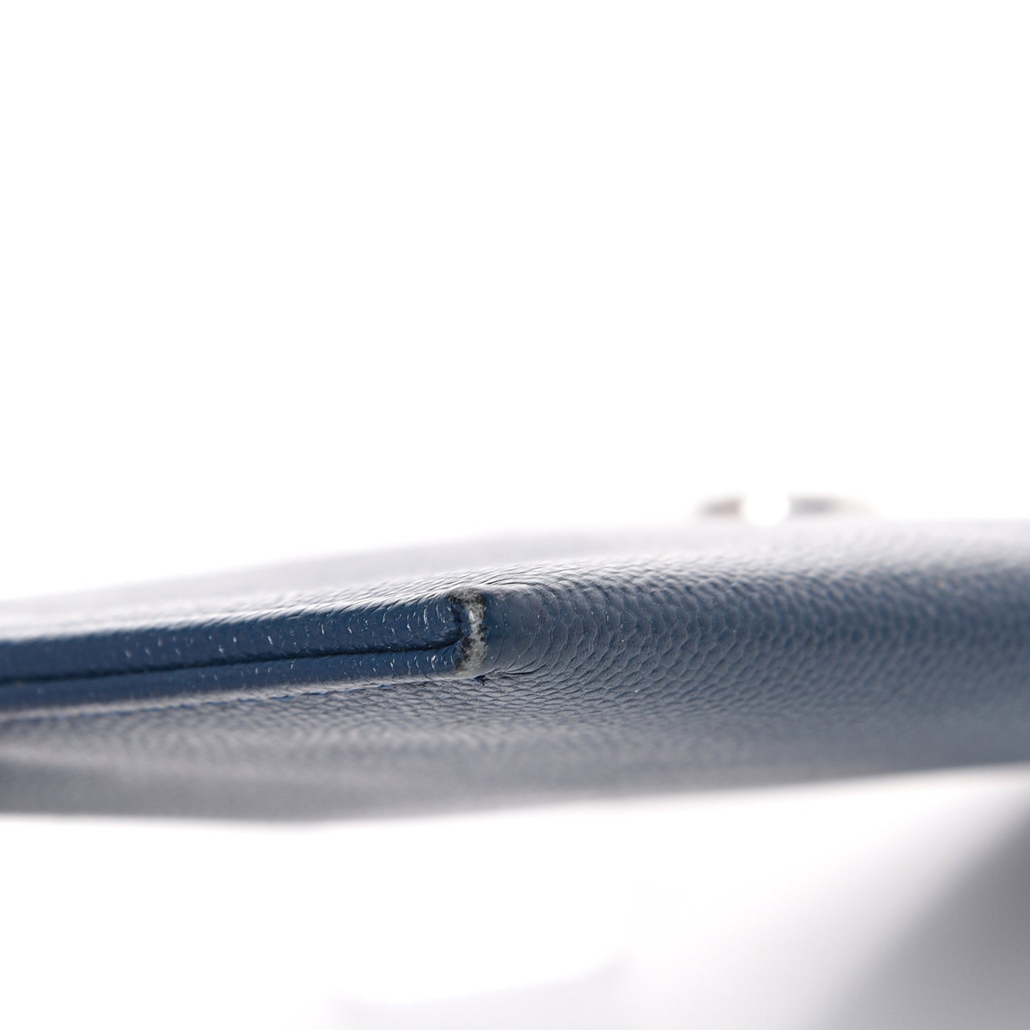 Caviar CC Button Zip Pouch Blue
