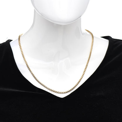 David Yurman 18K Yellow Gold 3.4mm Box Chain Necklace 22" 2 of 4