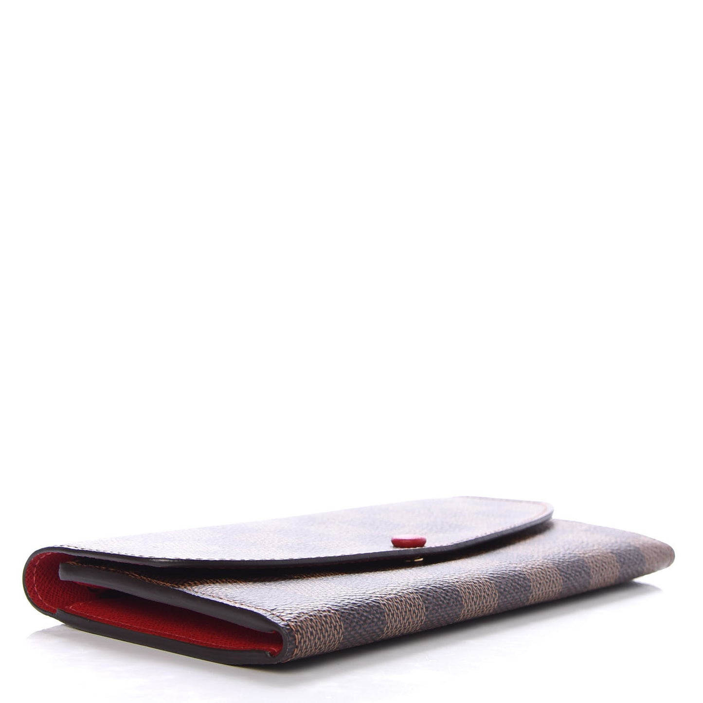 Damier Ebene Emilie Wallet Red