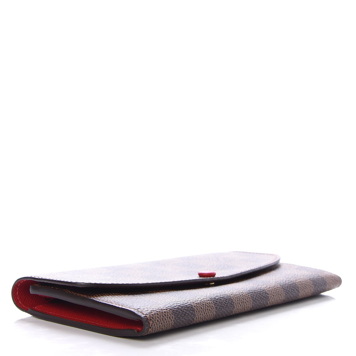 Louis Vuitton Damier Ebene Emilie Wallet Red 4 of 7