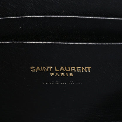 Saint Laurent Grain De Poudre Matelasse Monogram Mini Lou Camera Bag Black 6 of 11