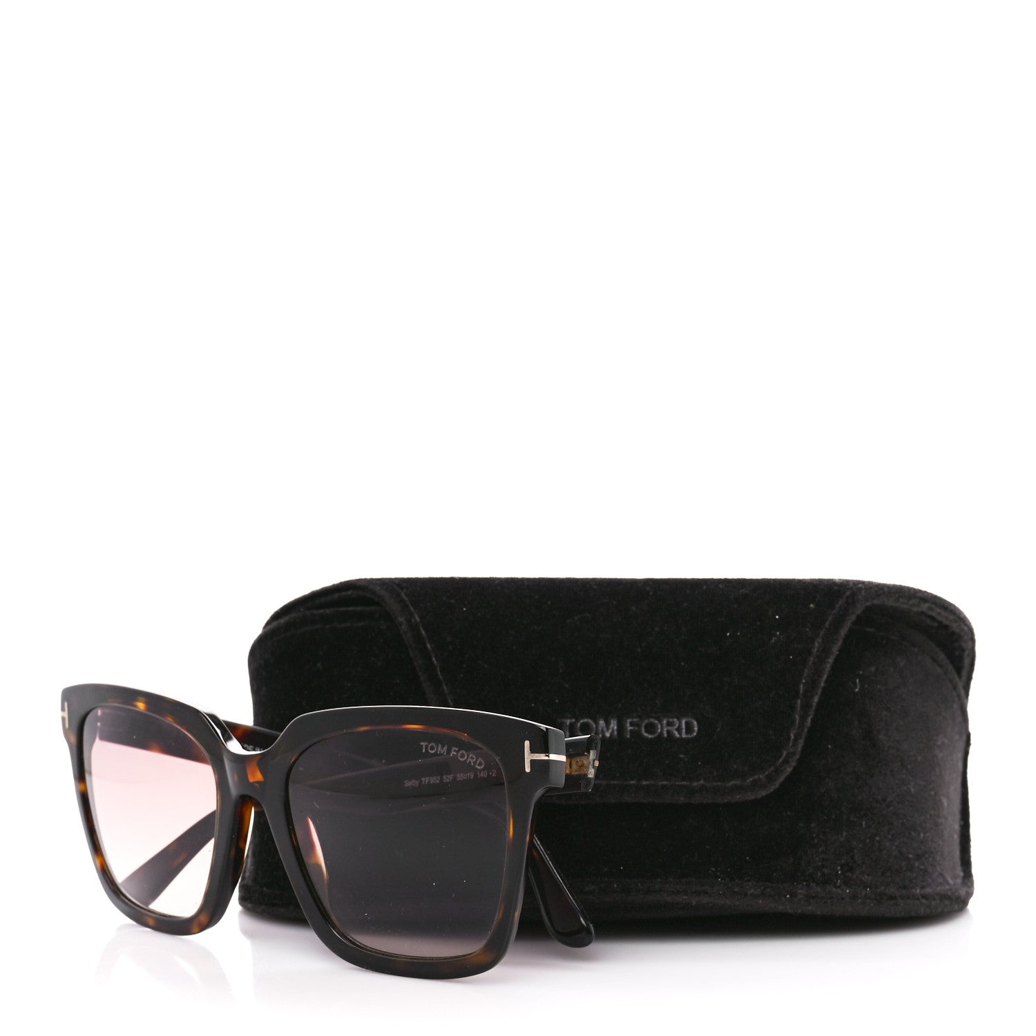 Tom Ford Acetate Selby Square Sunglasses TF952 Tortoise 8 of 8