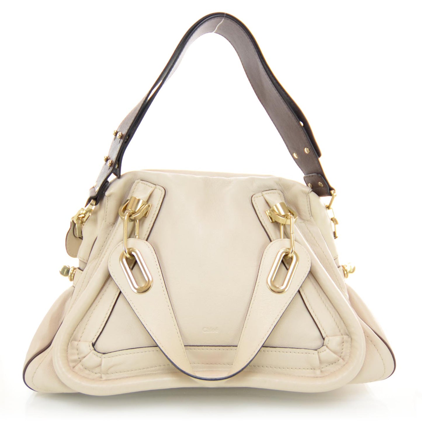 Leather Medium Military Paraty White