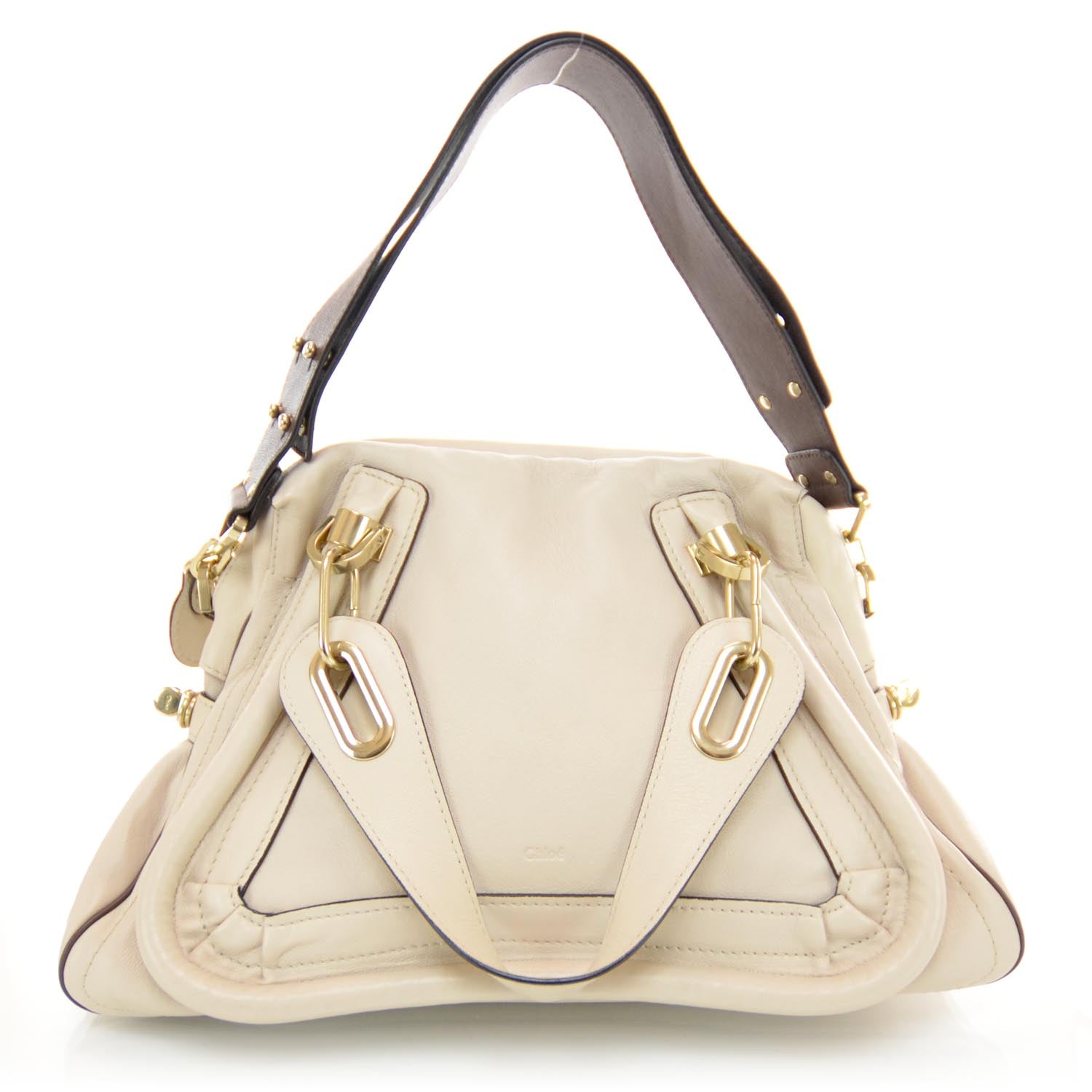Chloe Leather Medium Military Paraty White 1 of 8