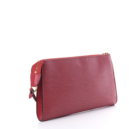 Louis Vuitton Epi Pochette Accessories 24 Castillan Red 3 of 8
