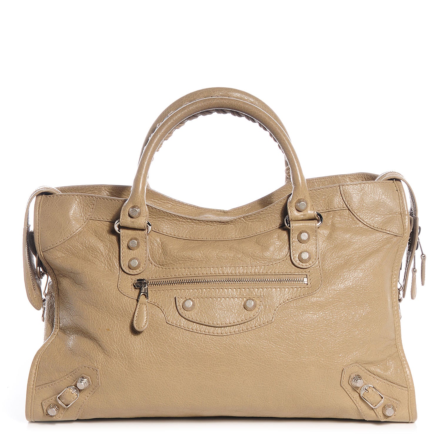 Balenciaga Agneau Giant 12 Silver Hardware City Latte Beige 1 of 10