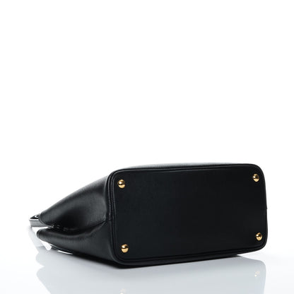 Prada Saffiano Cuir Medium Double Bag Black Mughetto 4 of 6