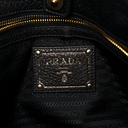 Prada Vitello Daino Tote Black 5 of 12