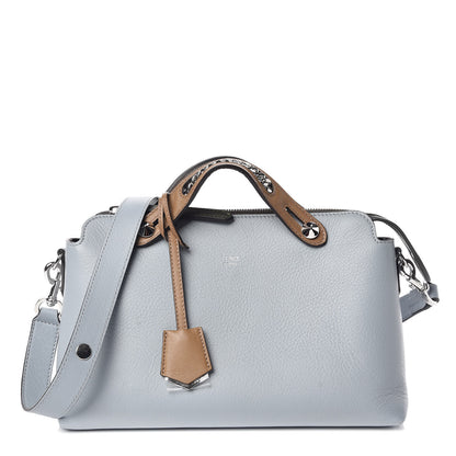 Fendi Vitello Dolce Chain Medium By The Way Boston Bag Azzurro Polvere Sand 1 of 10