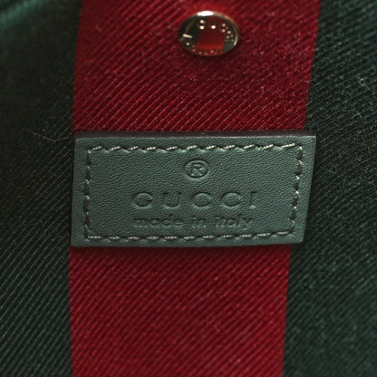 Gucci GG Supreme Monogram Emblem Small Shoulder Bag Sage Green 6 of 11