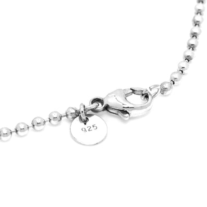 Tiffany Sterling Silver 2.5mm Beads Necklace 24" 6 of 6