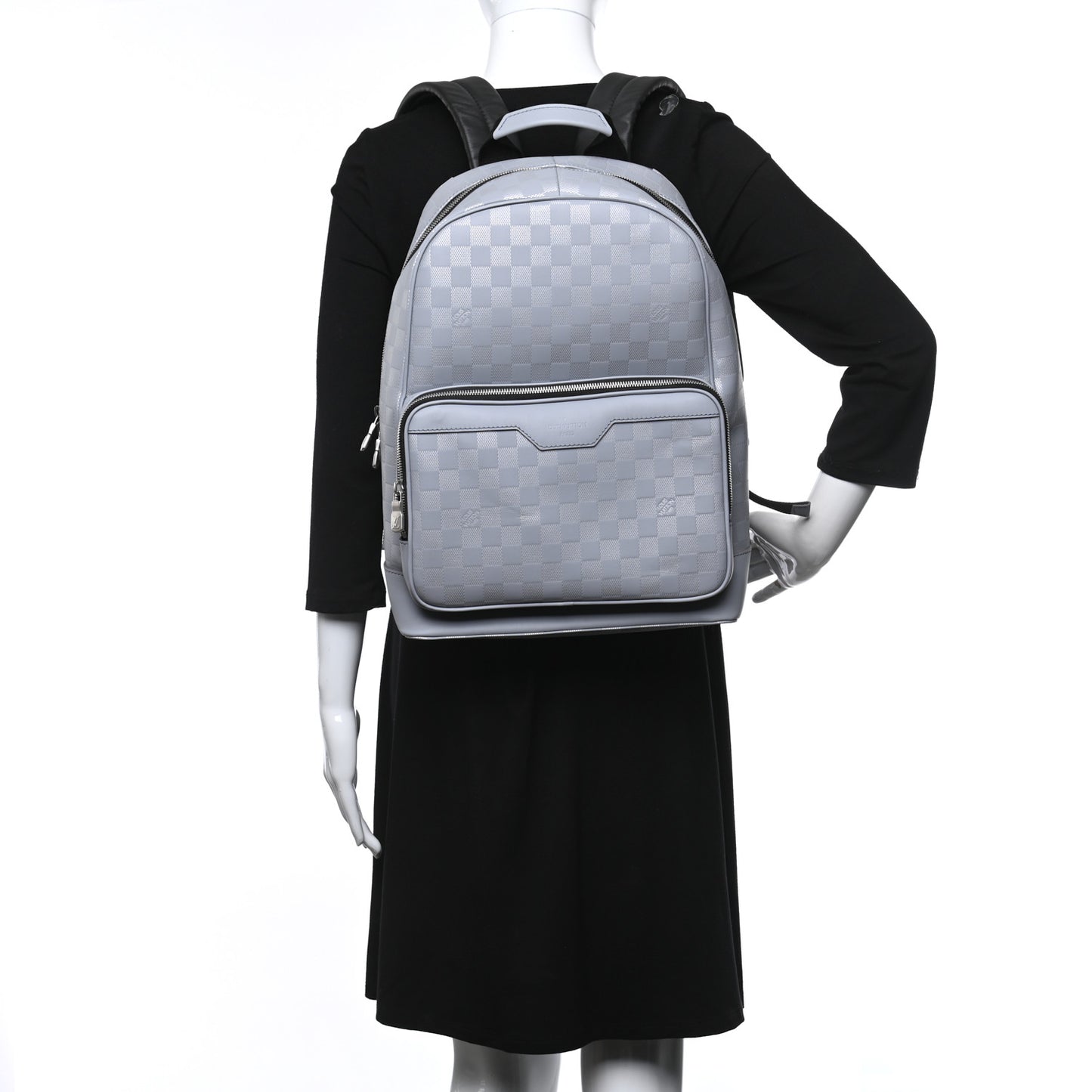 Damier Infini Gris Campus Backpack Silver
