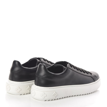 Louis Vuitton Calfskin Time Out Sneakers 38 Black 4 of 7