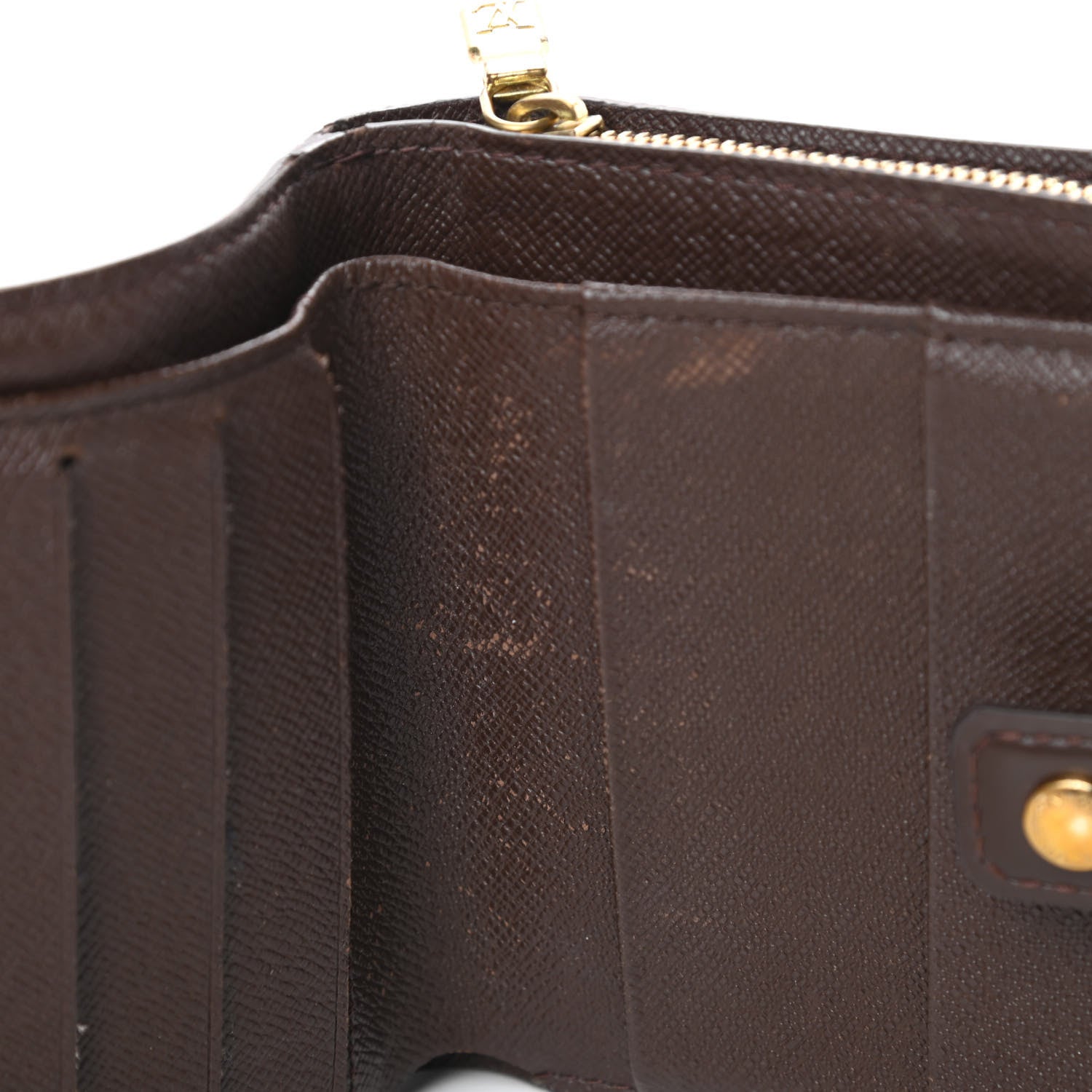 Louis Vuitton Damier Ebene Zippe Zipped Compact Wallet 9 of 12