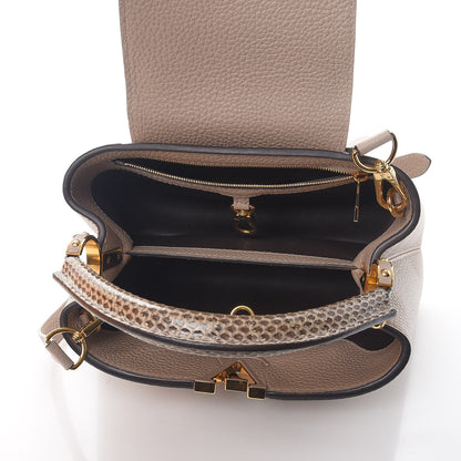Louis Vuitton Taurillon Ayers Capucines BB Galet 5 of 9