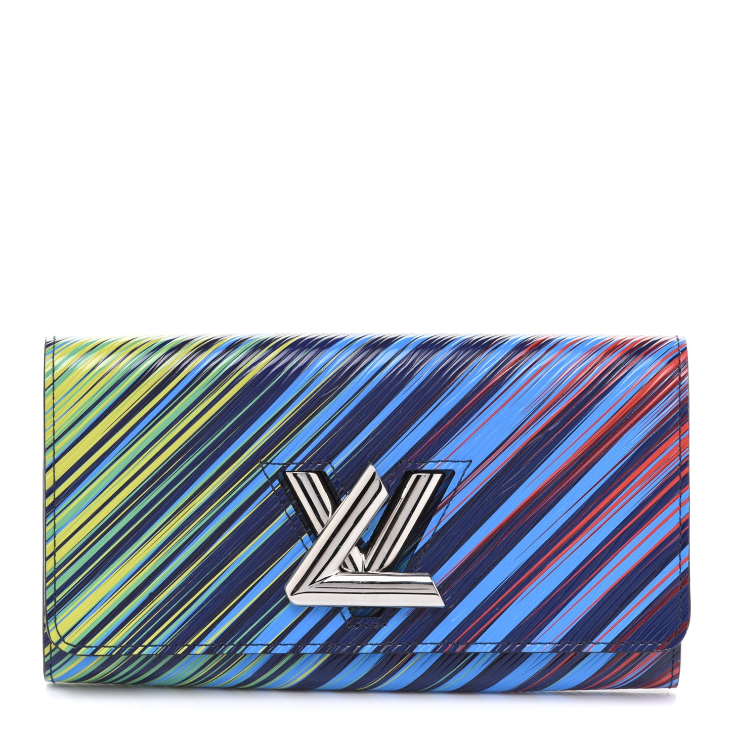 Epi Tropical Printed Twist Wallet Vert Rouge