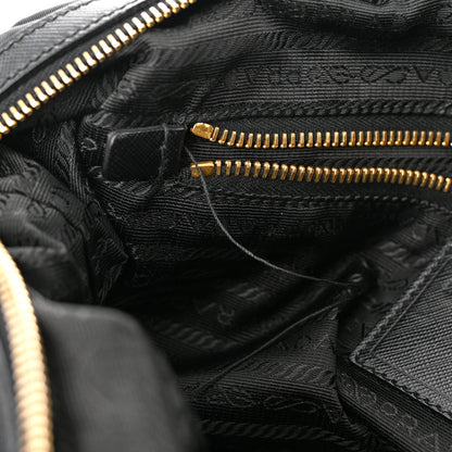 Prada Nylon Animalier Boston Bag Black 7 of 10