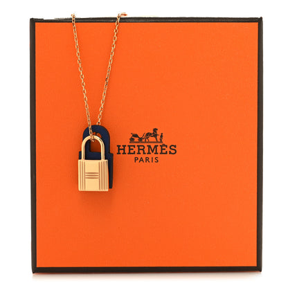 Hermes Swift O'Kelly Pendant Necklace Bleu Electrique 6 of 6
