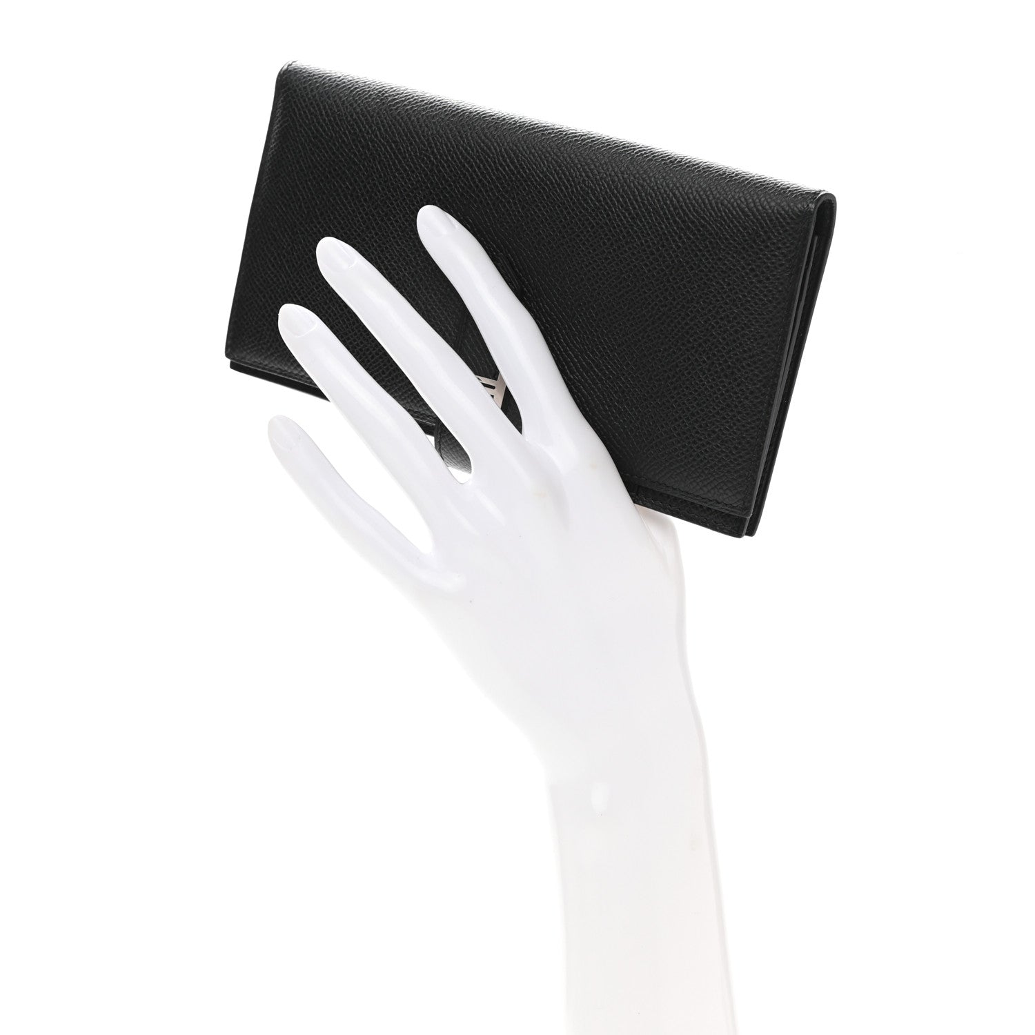 Hermes Epsom Bearn Gusset Wallet Black 2 of 8