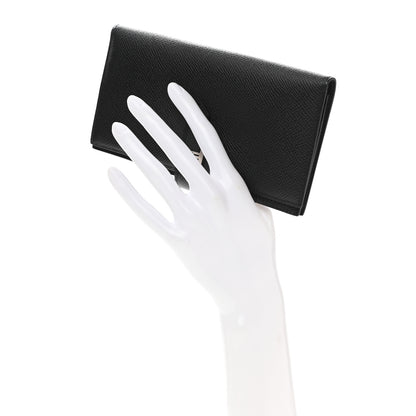 Hermes Epsom Bearn Gusset Wallet Black 2 of 8