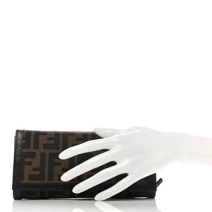 Fendi Zucca Continental Wallet Tobacco 2 of 11