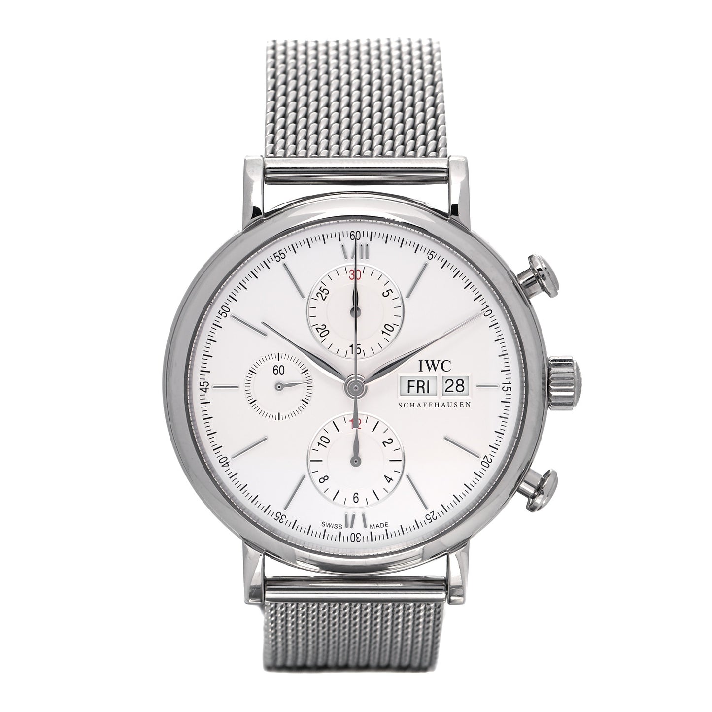 Stainless Steel 42mm Portofino Chronograph Automatic Watch IW391009