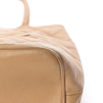 Chanel Caviar Quilted Medallion Tote Beige 10 of 13