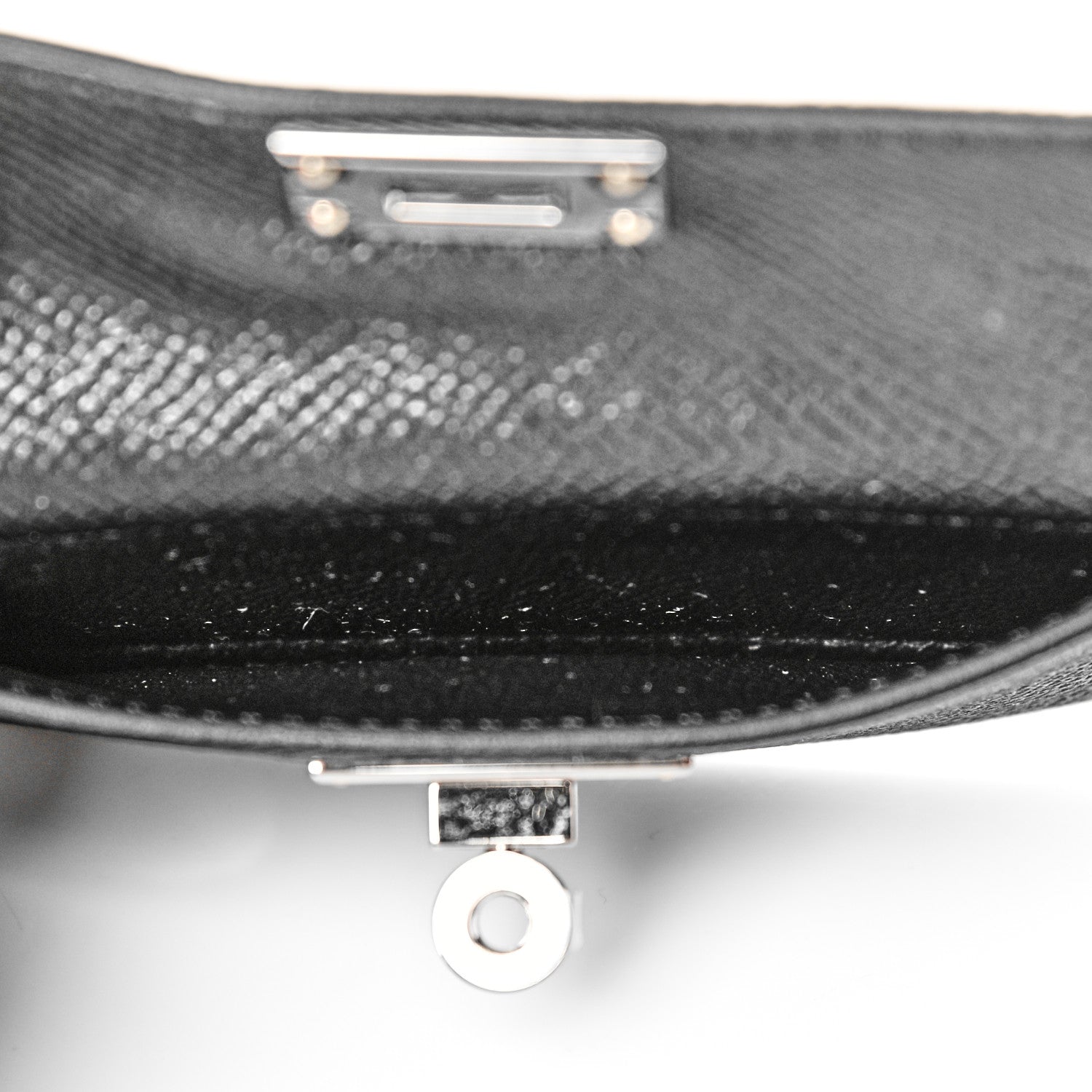 Hermes Swift Epsom Pocket Kelly Shoulder Strap Black 8 of 9
