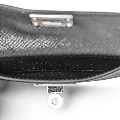 Hermes Swift Epsom Pocket Kelly Shoulder Strap Black 8 of 9
